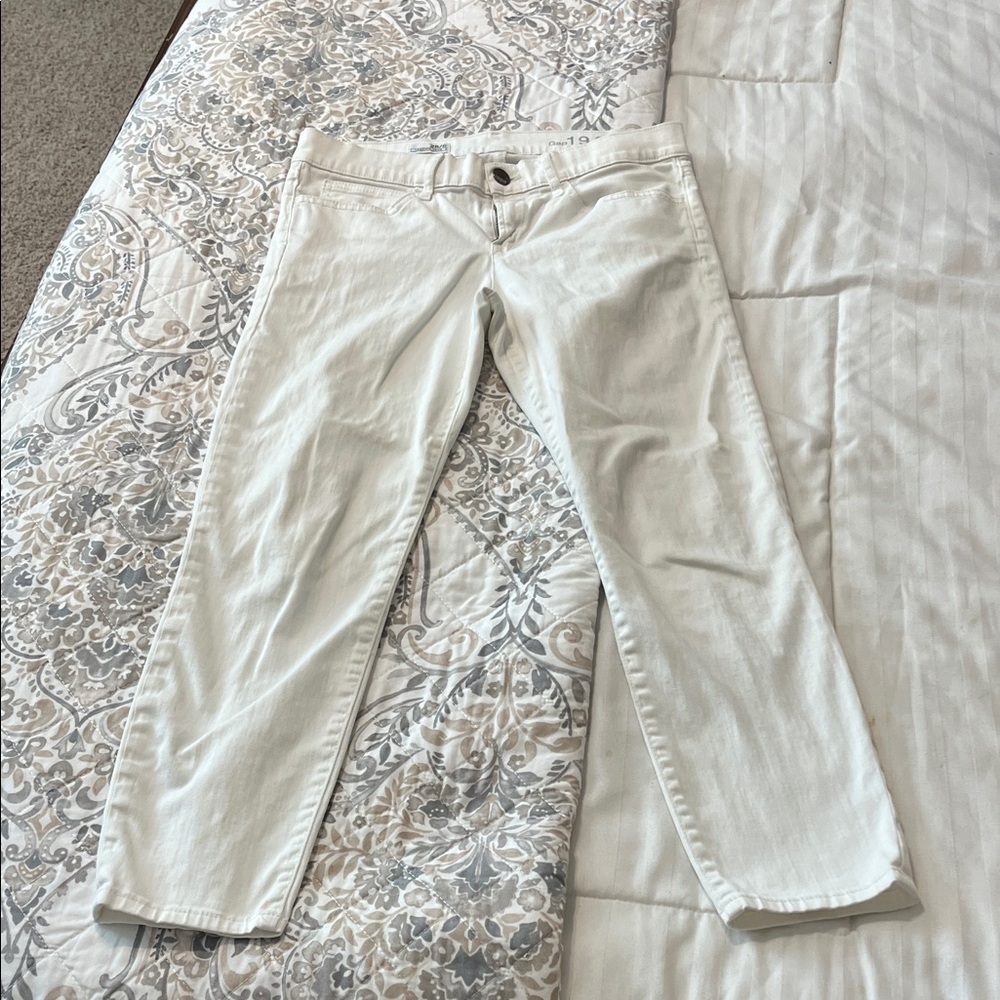 GAP Women's Straight Leg White Pants